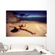 Woman Bikini Beach Sunset Wall Decal