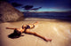 Woman Bikini Beach Sunset Wall Decal