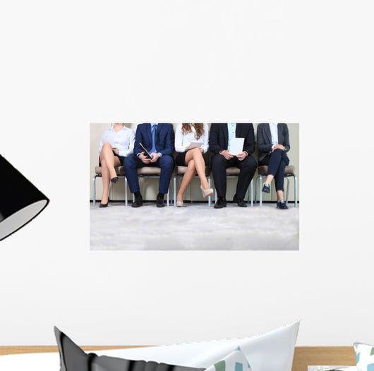 Stressful People Waiting for Wall Decal