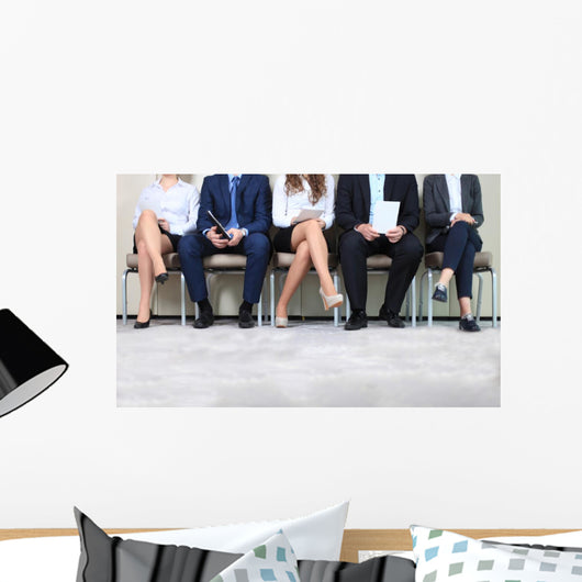 Stressful People Waiting for Wall Decal