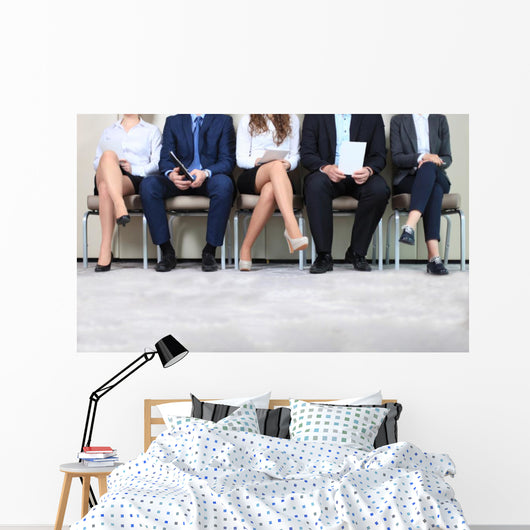 Stressful People Waiting for Wall Decal