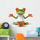 Frog with a white tshirt Wall Decal