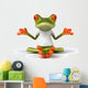 Frog with a white tshirt Wall Decal