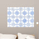 Typical White and Blue Wall Decal