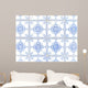 Typical White and Blue Wall Decal