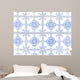 Typical White and Blue Wall Decal