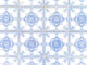 Typical White and Blue Wall Decal