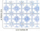 Typical White and Blue Wall Decal