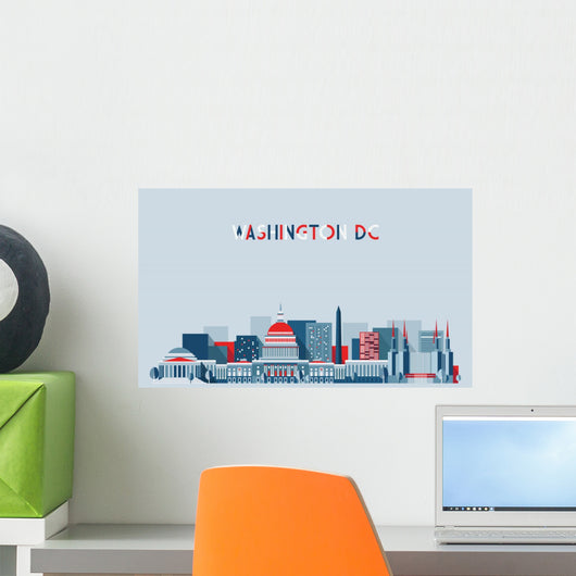Washington Skyline United States Wall Decal