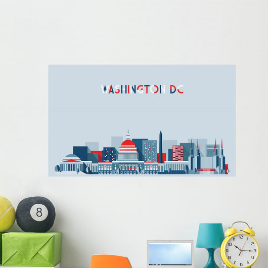 Washington Skyline United States Wall Decal