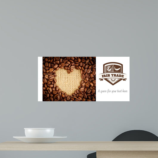 Composite image of fair trade graphic Wall Mural