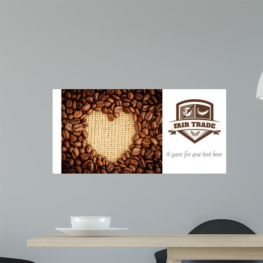 Composite image of fair trade graphic Wall Mural