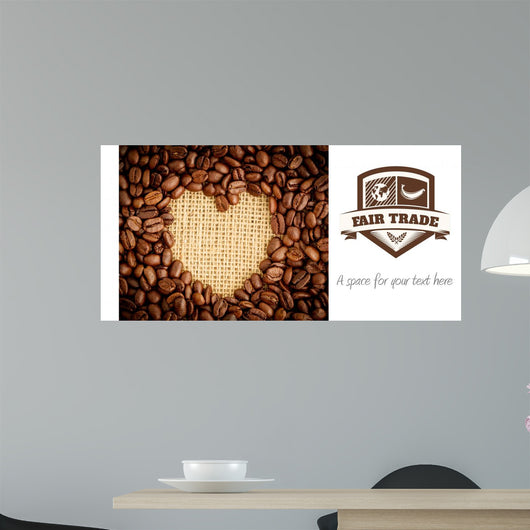 Composite image of fair trade graphic Wall Mural
