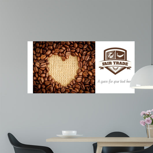 Composite image of fair trade graphic Wall Mural