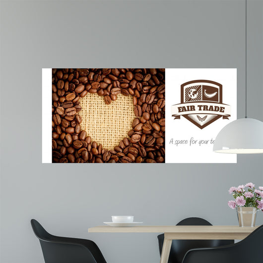 Composite image of fair trade graphic Wall Mural