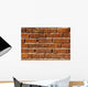 Bright Orange Bricks Wall Decal