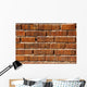 Bright Orange Bricks Wall Decal