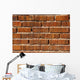 Bright Orange Bricks Wall Decal