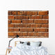 Bright Orange Bricks Wall Decal