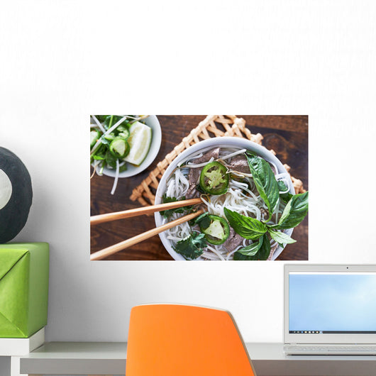 Eating Vietnamese Beef Pho Wall Decal