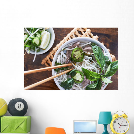 Eating Vietnamese Beef Pho Wall Decal