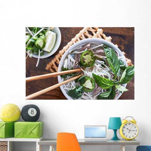 Eating Vietnamese Beef Pho Wall Decal