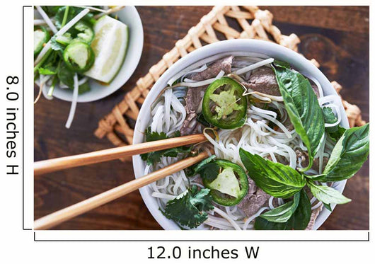 Eating Vietnamese Beef Pho Wall Decal