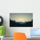 Forest Mountain Range Scene Wall Decal