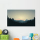 Forest Mountain Range Scene Wall Decal
