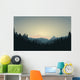 Forest Mountain Range Scene Wall Decal