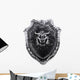Shield Wit Dragon Head Wall Decal