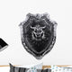 Shield Wit Dragon Head Wall Decal