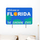 Welcome to Florida Sign Wall Decal