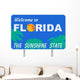 Welcome to Florida Sign Wall Decal