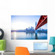 Skyline River and Bridge Wall Decal