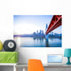 Skyline River and Bridge Wall Decal
