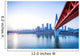 Skyline River and Bridge Wall Decal