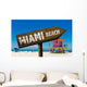 Miami Beach Sign Beach Wall Decal