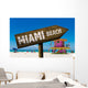 Miami Beach Sign Beach Wall Decal