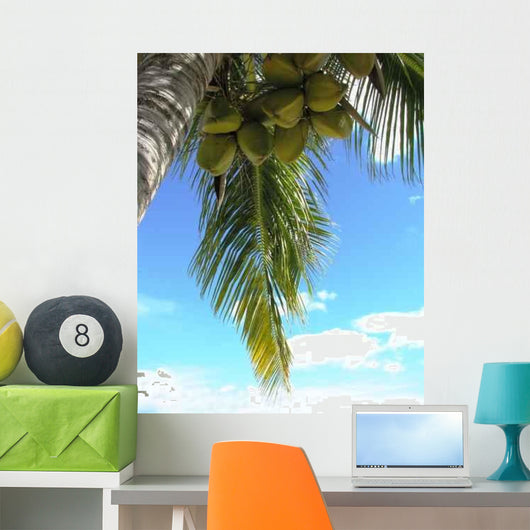Blue Coconut Wall Decal