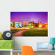 Topeka Kansas Downtown Night Wall Decal