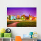 Topeka Kansas Downtown Night Wall Decal