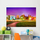 Topeka Kansas Downtown Night Wall Decal