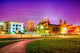 Topeka Kansas Downtown Night Wall Decal