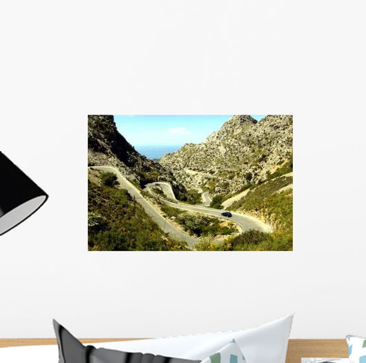 Serpentinenstrasse Nach Sa Calobra Wall Decal