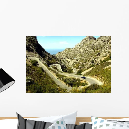 Serpentinenstrasse Nach Sa Calobra Wall Decal