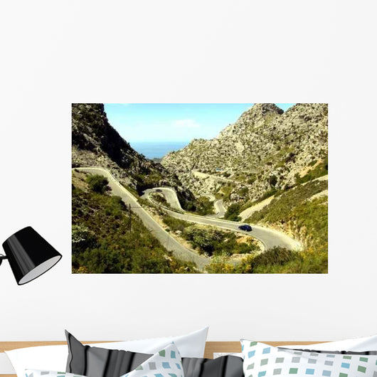 Serpentinenstrasse Nach Sa Calobra Wall Decal