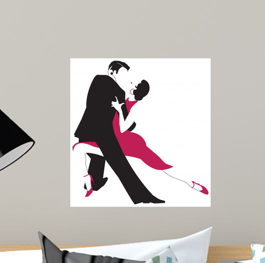 Couple Dancing Argentine Tango Wall Decal