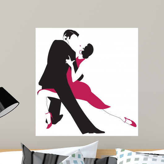 Couple Dancing Argentine Tango Wall Decal