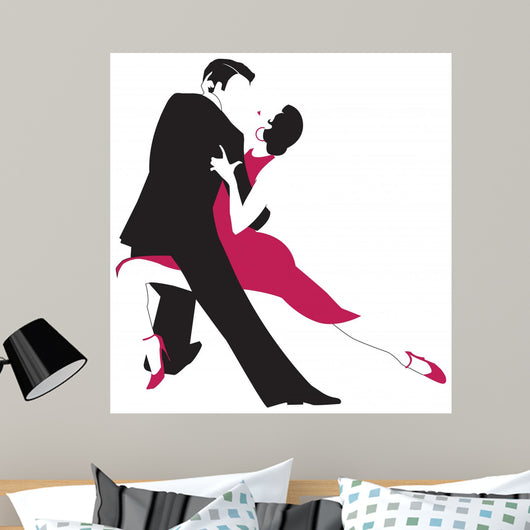 Couple Dancing Argentine Tango Wall Decal